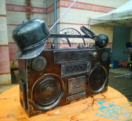 Ghetto blaster création Live BigBag Festival 2024